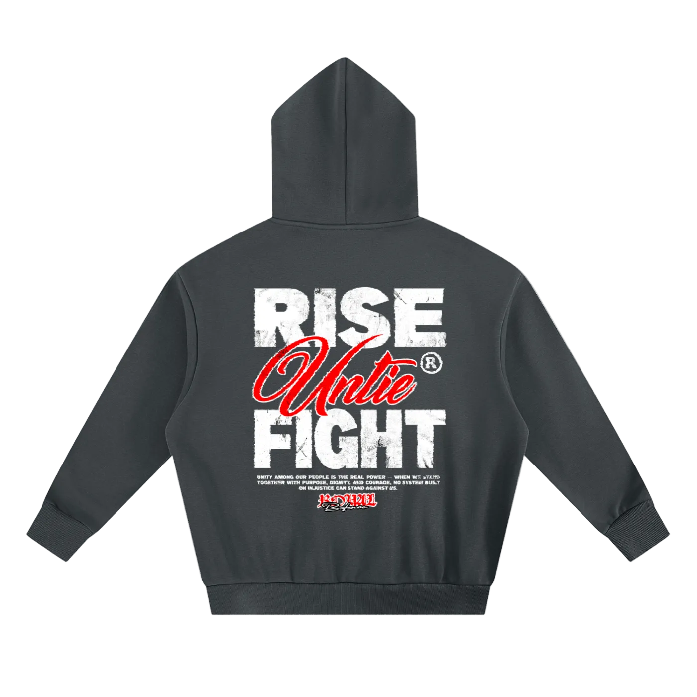 Royal Balance Apparel Rise Unite Fight Essential Heavyweight Boxy Fleece Hoodie