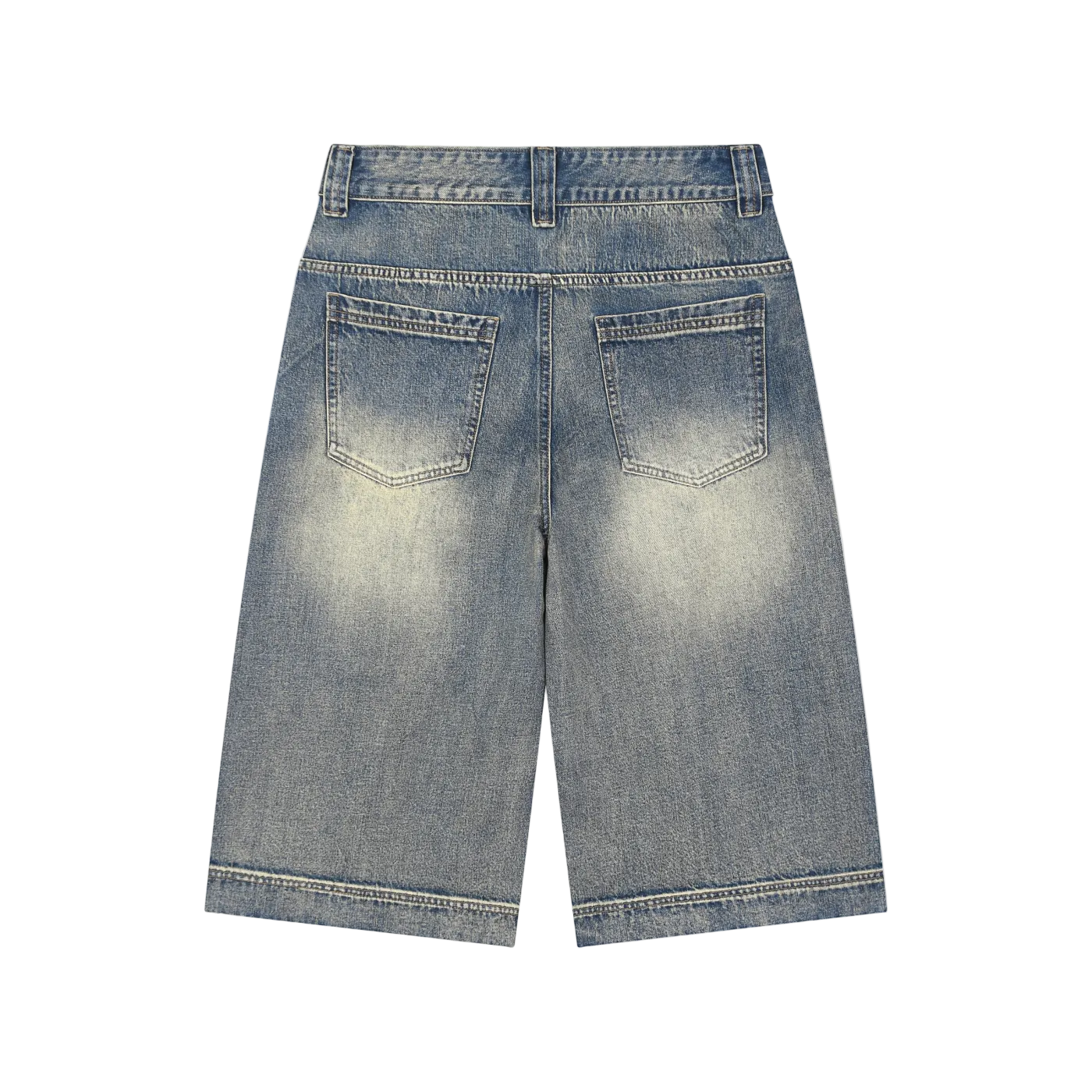 Royal Balance Apparel Rise Unite Fight Vintage Wash Baggy Denim Shorts