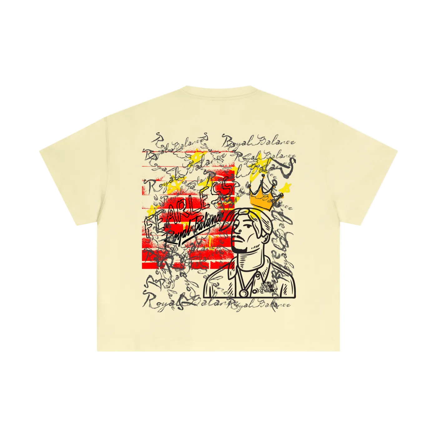 Royal Balance Apparel Fearless Passion Essential Cotton Boxy T-Shirt