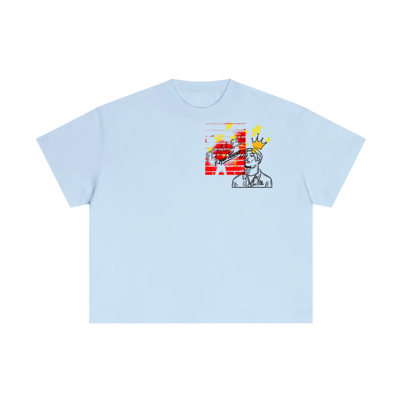Royal Balance Apparel Fearless Passion Essential Cotton Boxy T-Shirt