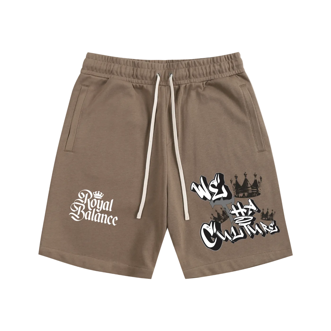 Royal Balance Apparel We Tha Culture Essential Cotton Shorts