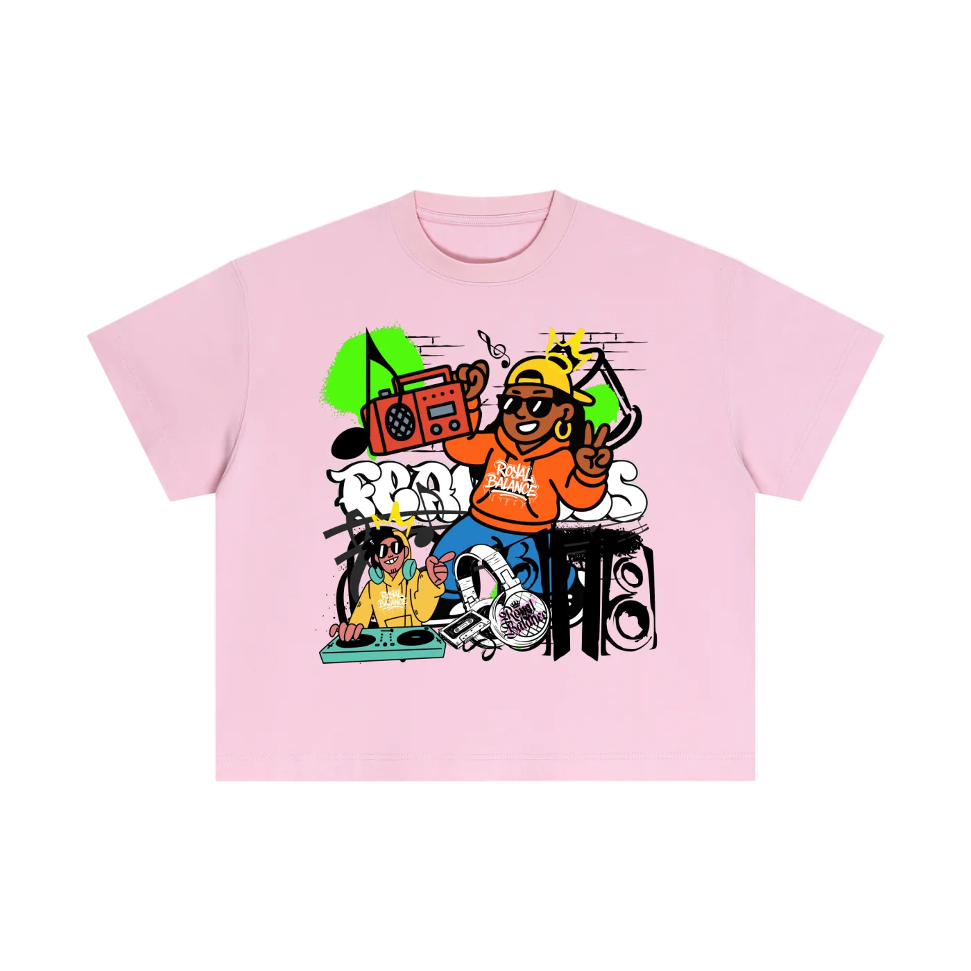 Royal Balance Apparel Fearless Queen Essential Cotton Boxy T-Shirt