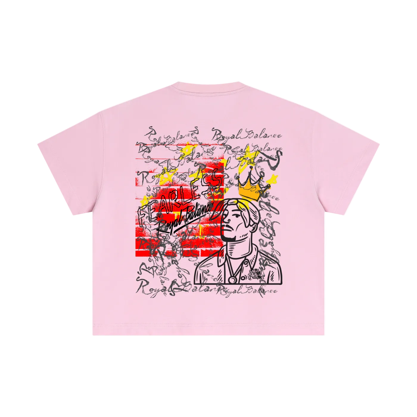 Royal Balance Apparel Fearless Passion Essential Cotton Boxy T-Shirt