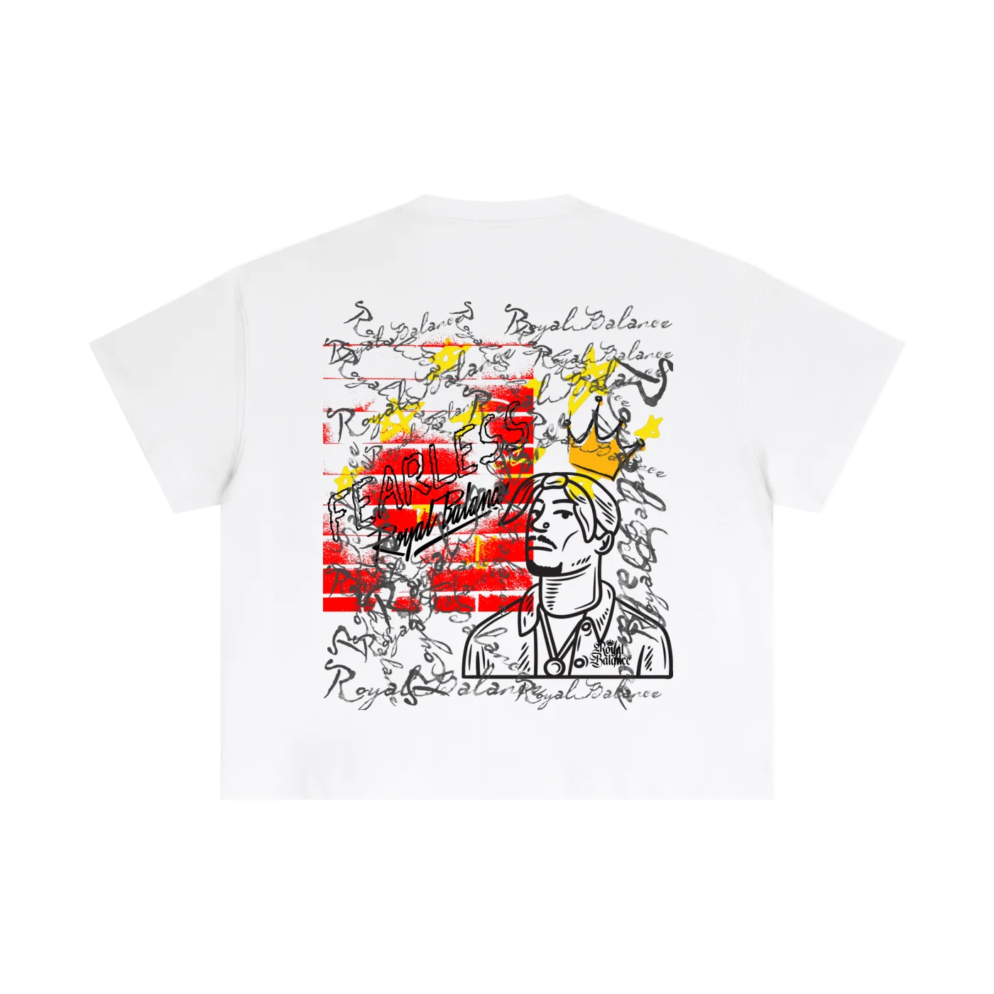 Royal Balance Apparel Fearless Passion Essential Cotton Boxy T-Shirt