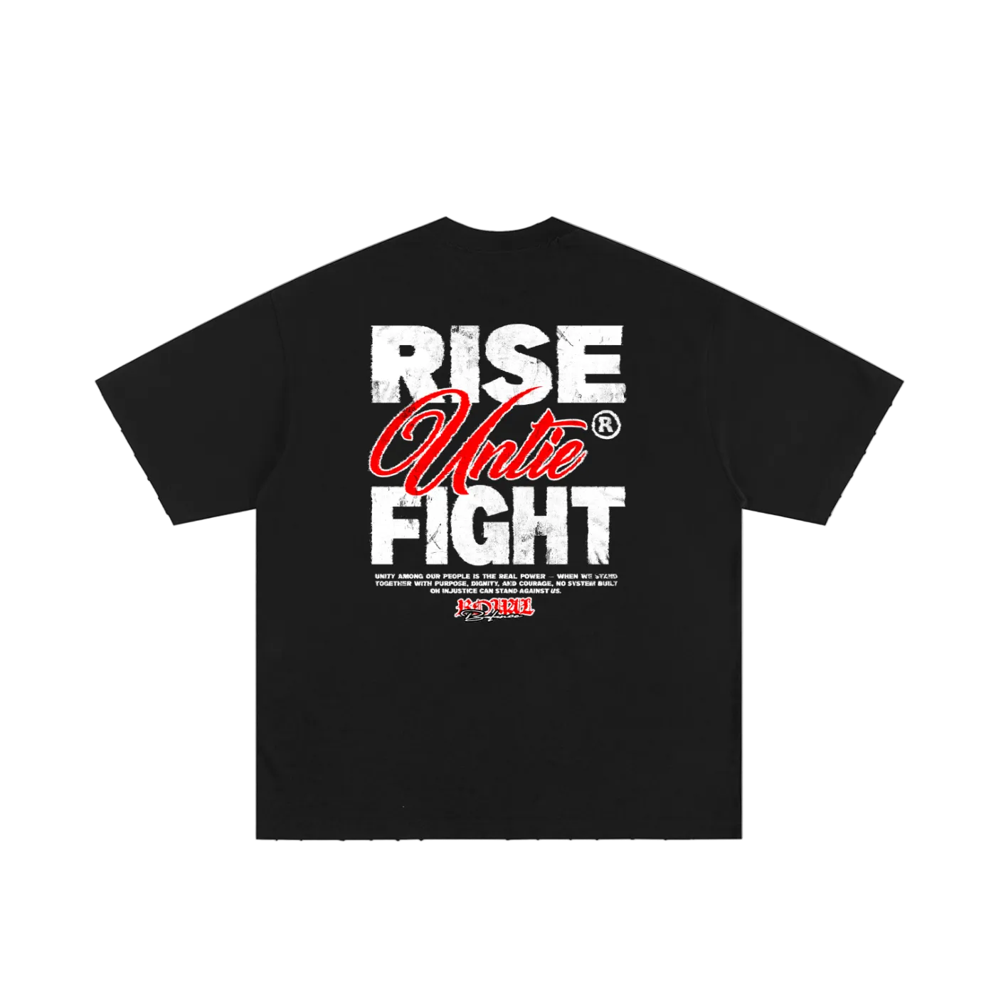 Royal Balance Apparel Rise Unite Fight Heavyweight Hand-frayed T-Shirt
