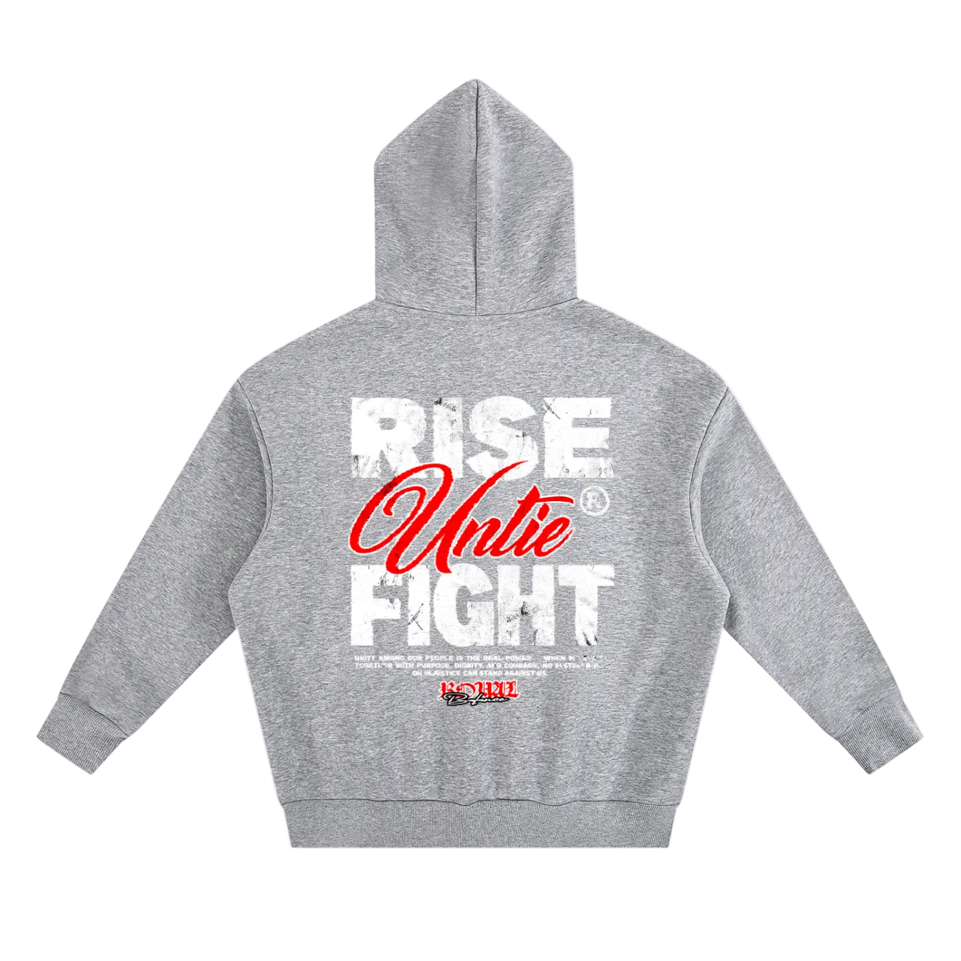 Royal Balance Apparel Rise Unite Fight Essential Heavyweight Boxy Fleece Hoodie