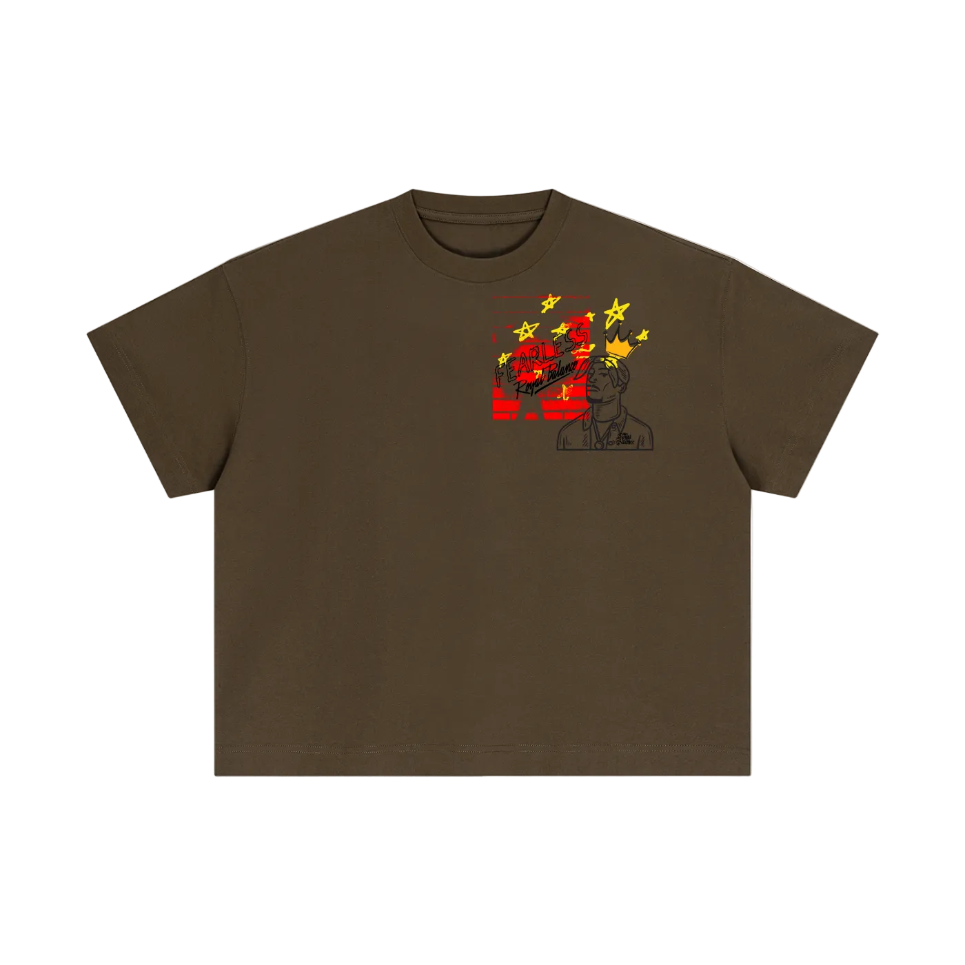 Royal Balance Apparel Fearless Passion Essential Cotton Boxy T-Shirt