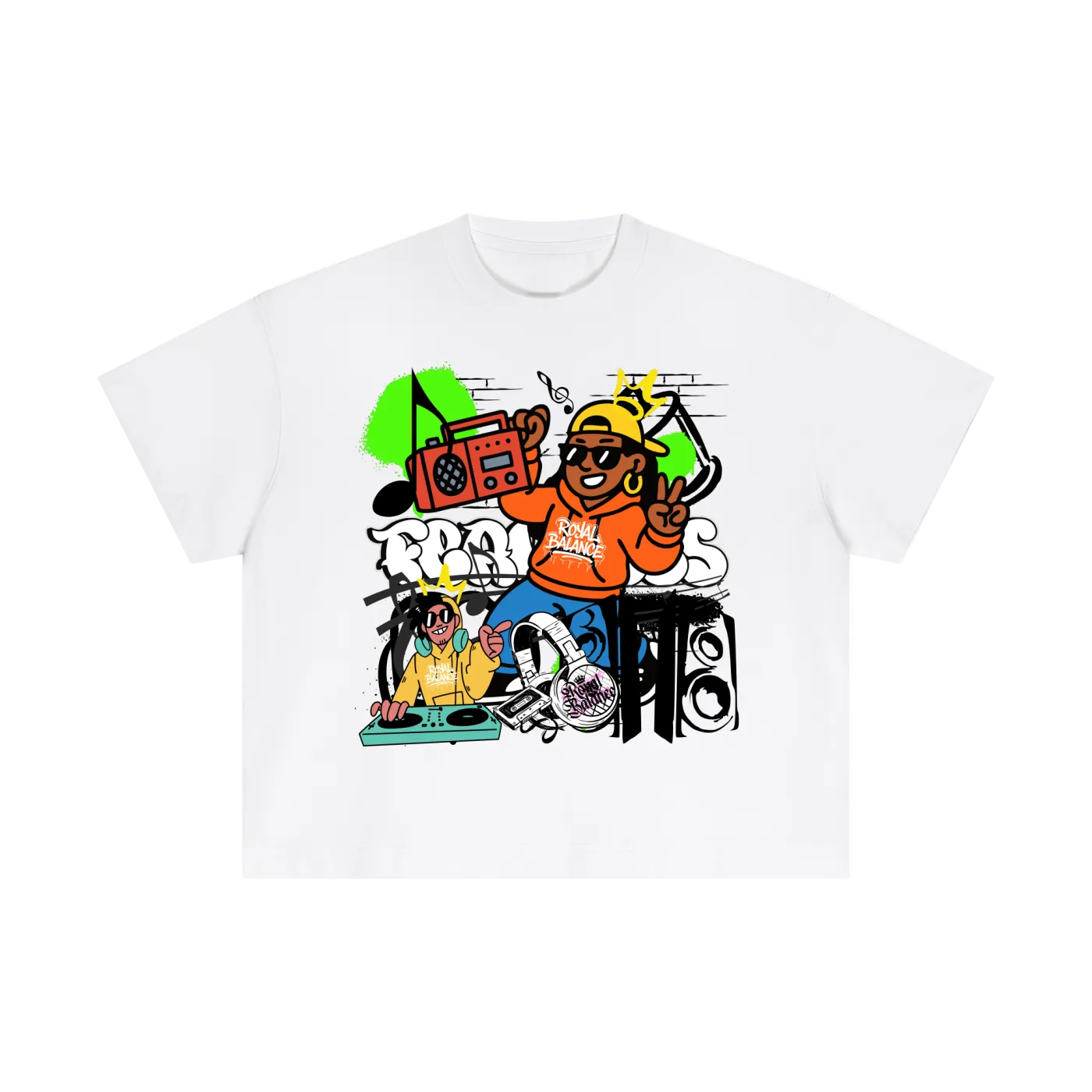 Royal Balance Apparel Fearless Queen Essential Cotton Boxy T-Shirt