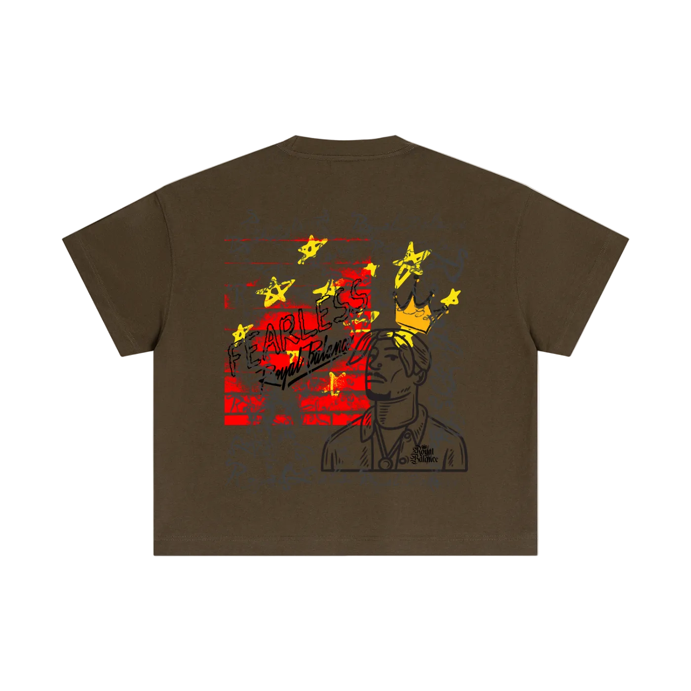 Royal Balance Apparel Fearless Passion Essential Cotton Boxy T-Shirt
