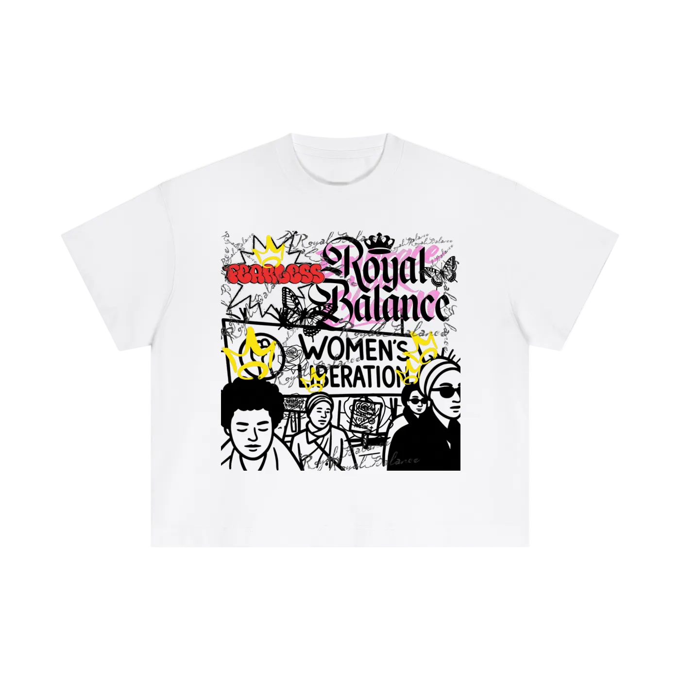 Royal Balance Apparel Queen Power Essential Cotton Boxy T-Shirt