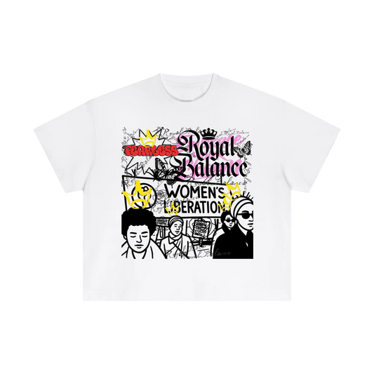 Royal Balance Apparel Queen Power Essential Cotton Boxy T-Shirt