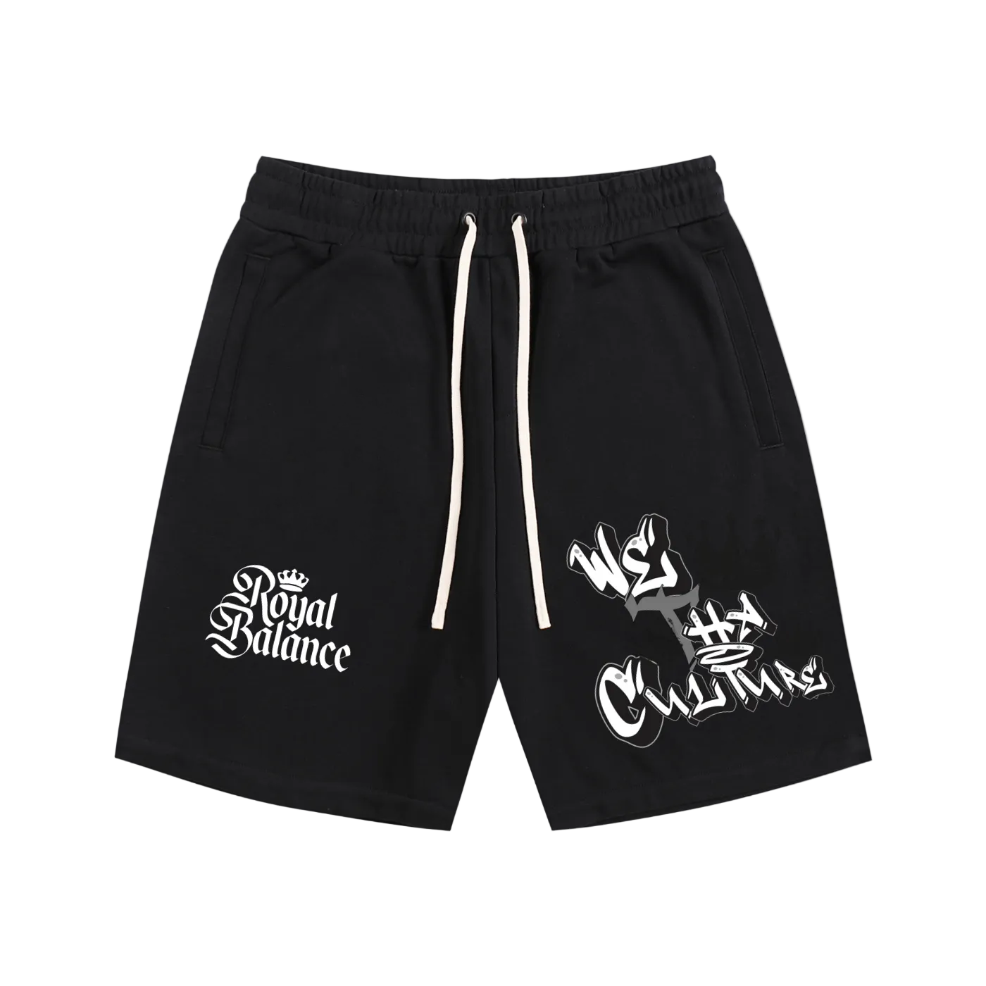 Royal Balance Apparel We Tha Culture Essential Cotton Shorts