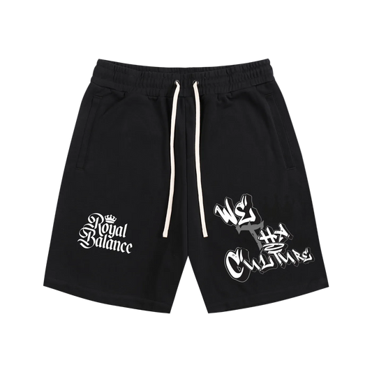 Royal Balance Apparel We Tha Culture Essential Cotton Shorts