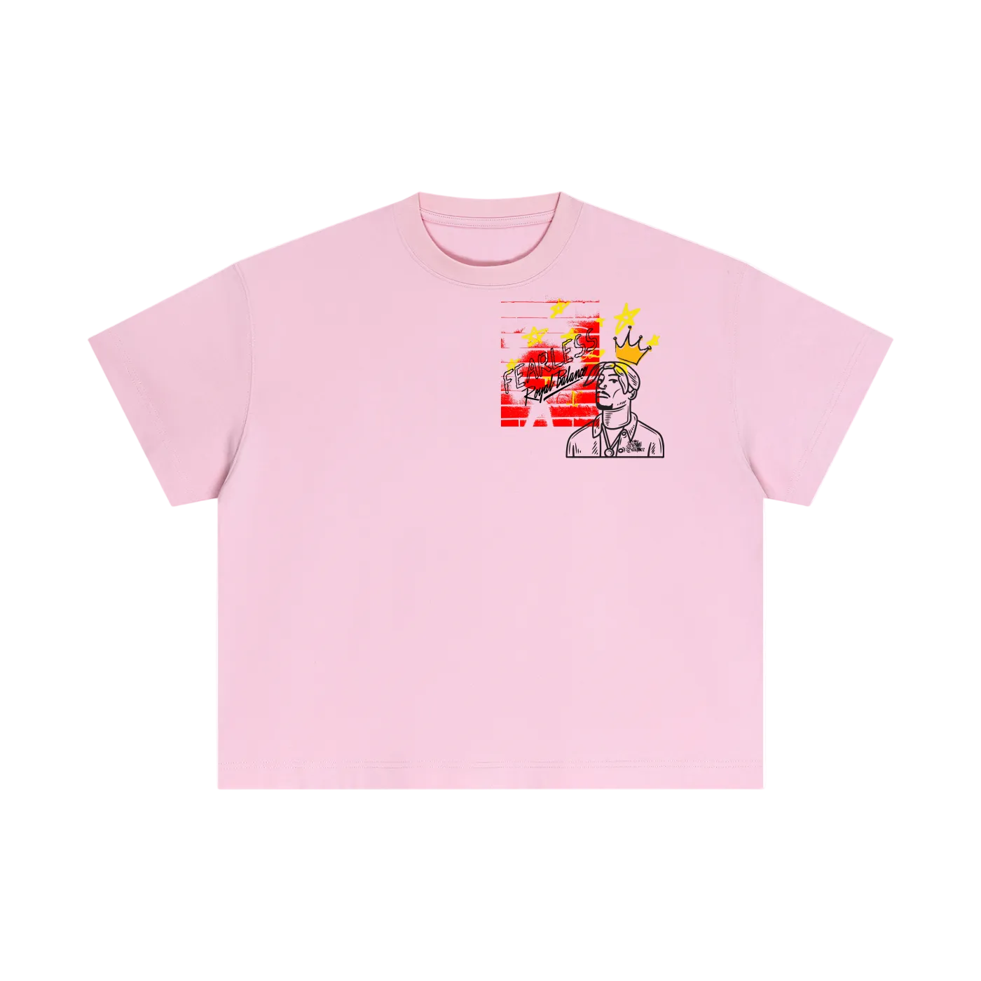 Royal Balance Apparel Fearless Passion Essential Cotton Boxy T-Shirt