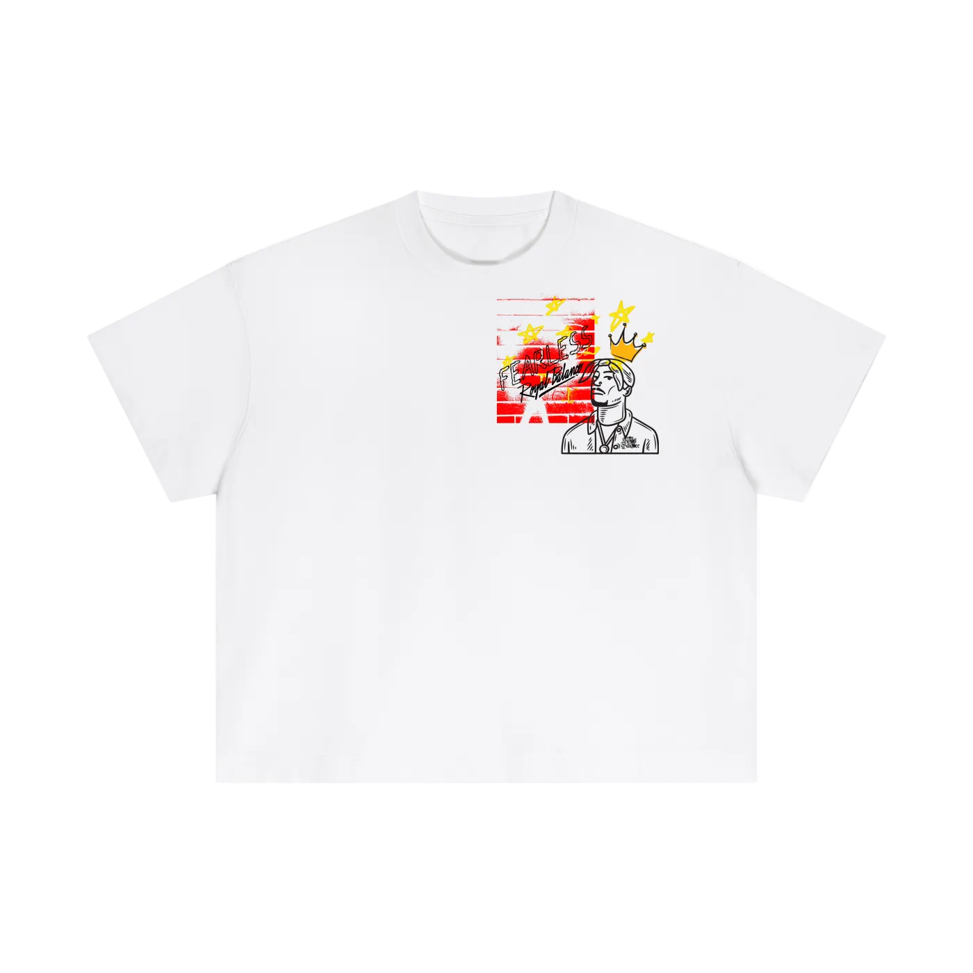 Royal Balance Apparel Fearless Passion Essential Cotton Boxy T-Shirt