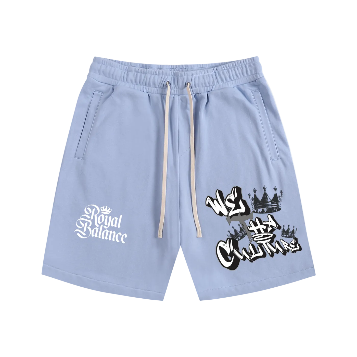 Royal Balance Apparel We Tha Culture Essential Cotton Shorts