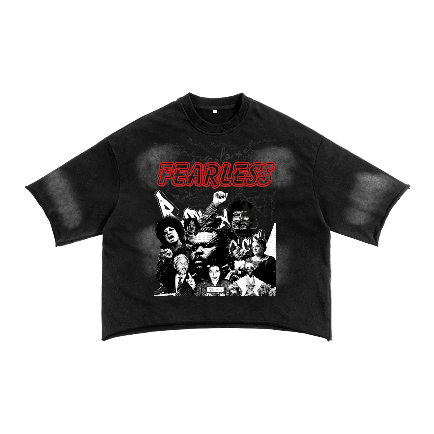 Royal Balance Apparel Fearless Sunfade French Terry Raw Edge T-Shirt