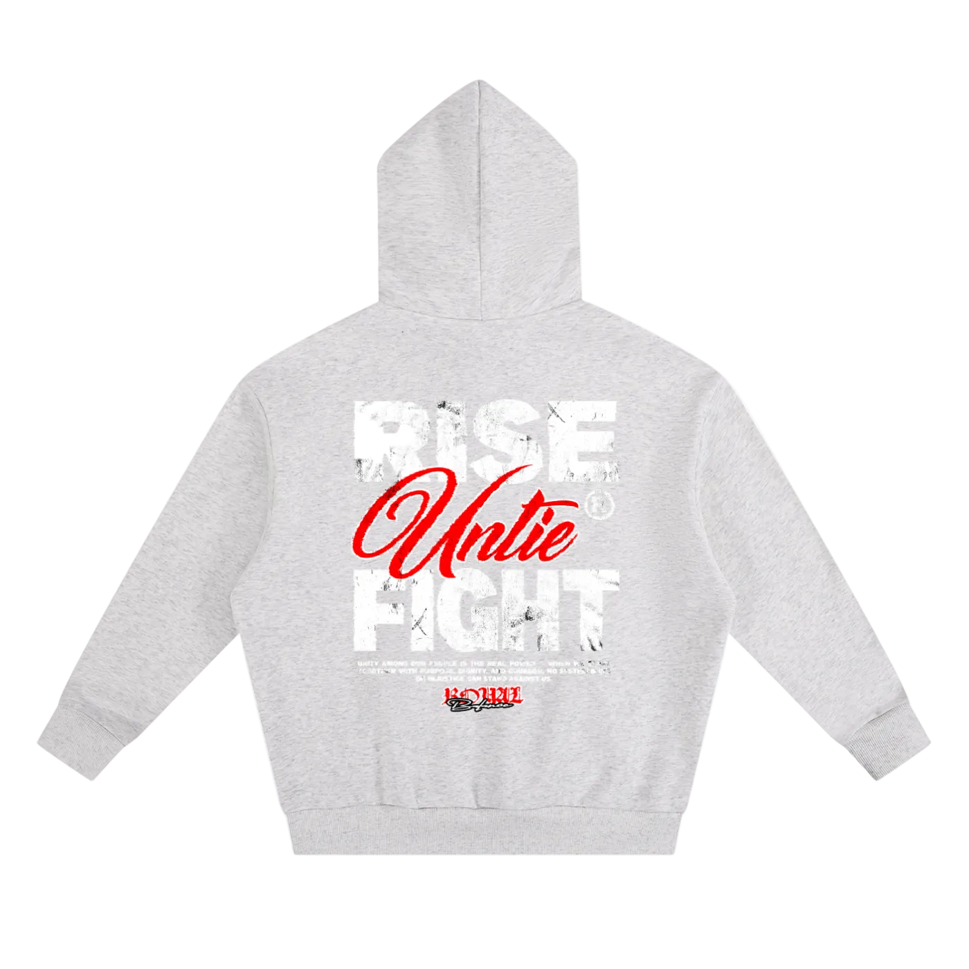Royal Balance Apparel Rise Unite Fight Essential Heavyweight Boxy Fleece Hoodie