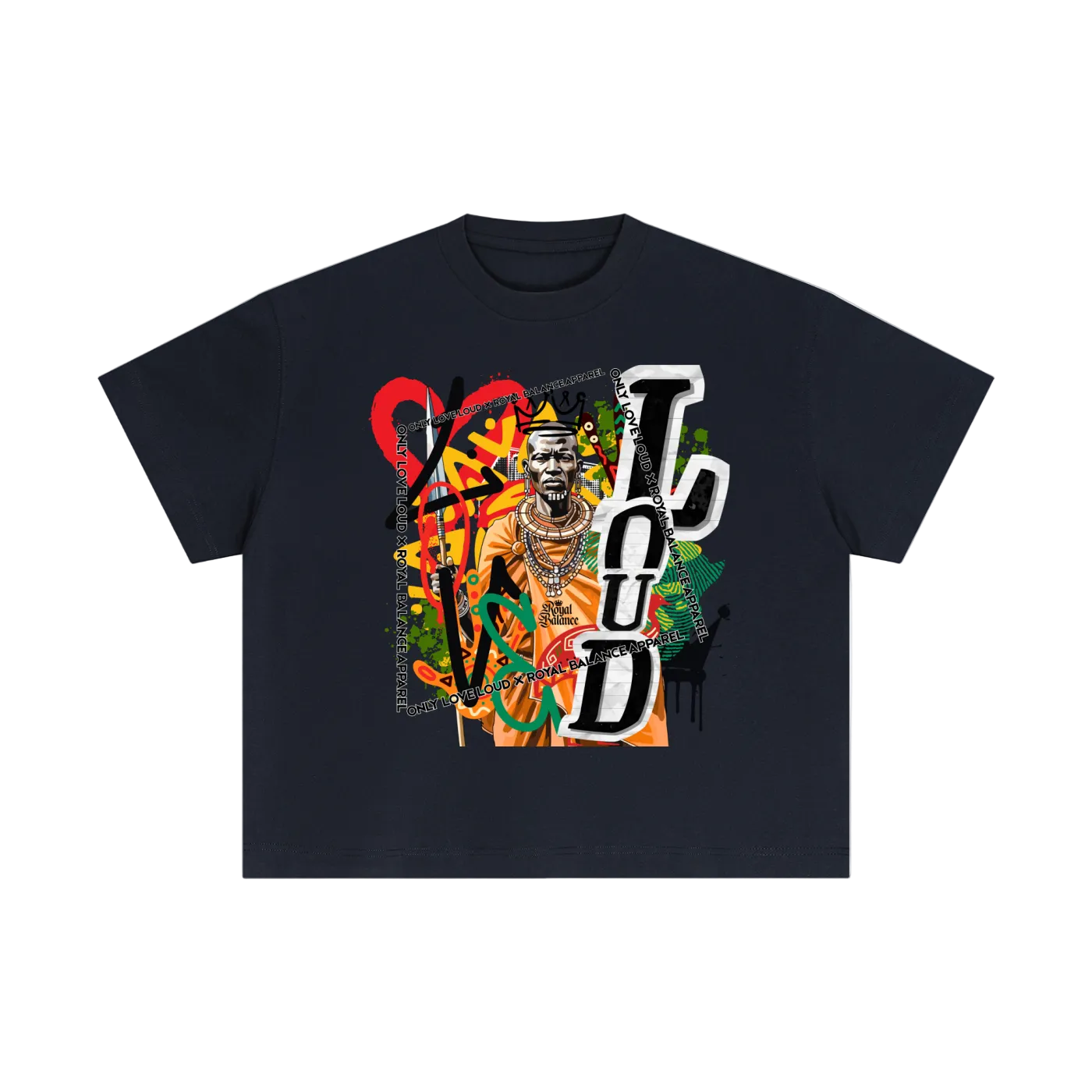 Royal Balance Apparel X Only Loud Love Spiritual Warrior Essential Cotton Boxy T-Shirt
