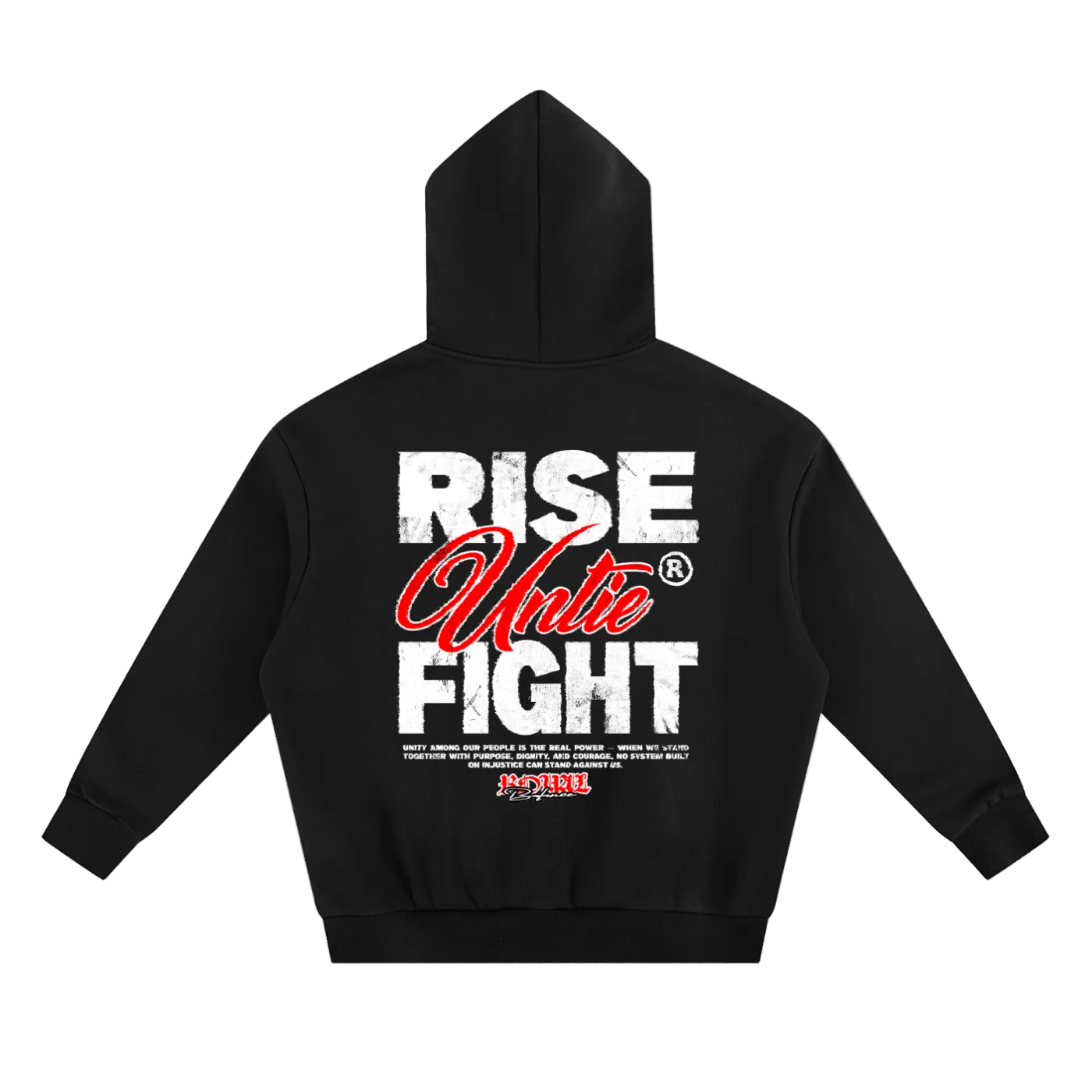 Royal Balance Apparel Rise Unite Fight Essential Heavyweight Boxy Fleece Hoodie
